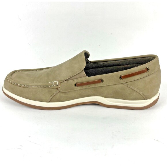 SJB Oakdale Sand Mens Loafers Shoes Slip-on Faux Suede Comfort Boating SZ 12 NEW - Picture 4 of 16
